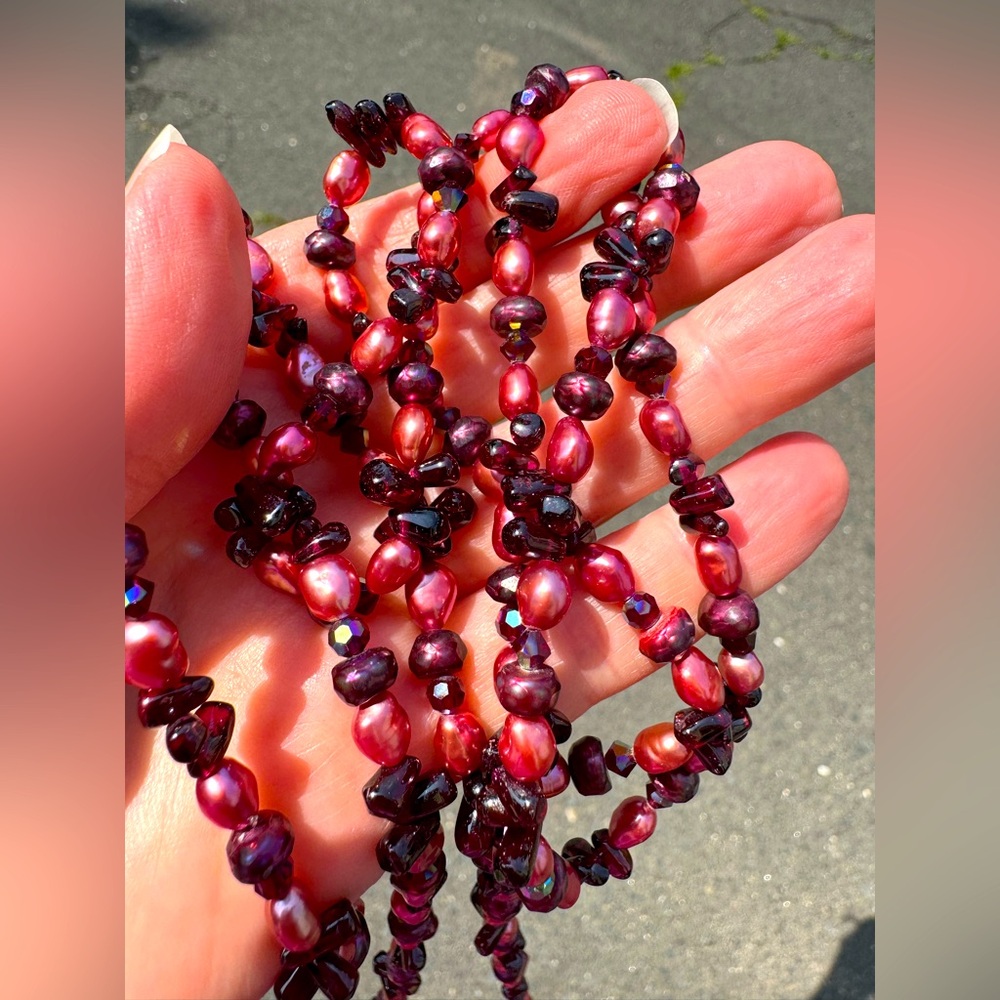 Freshwater Pearl Rope Necklace - Picture 8 of 10